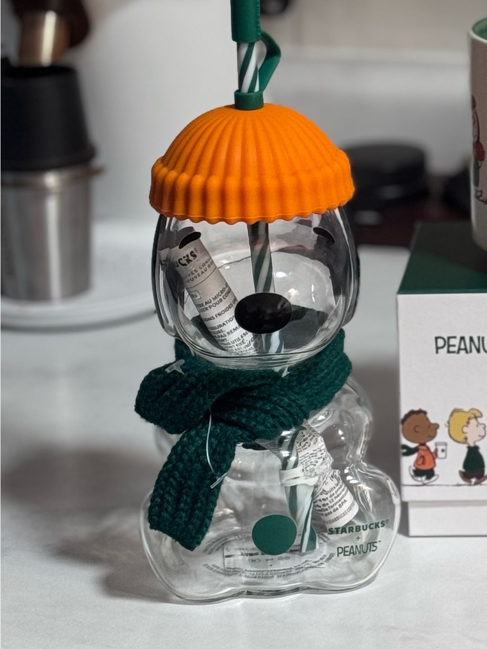 Starbucks Snoopy Glass Cup